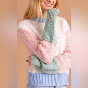 Sedge The Piper Sweater NWT SIZE MEDIUM 2024 collection color block
